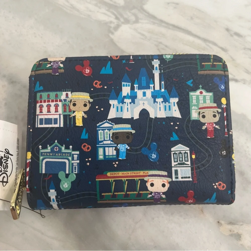 DISNEY PARKS LOUNGEFLY NWT DAPPER DAN MAIN STREET WALLET - Picture 4 of 6